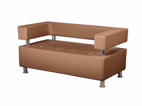 Диван трехместный Райли Кожзам Коричневый