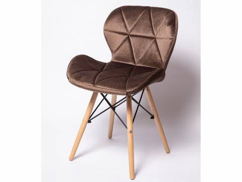 Стул SC 026 коричневый вельвет