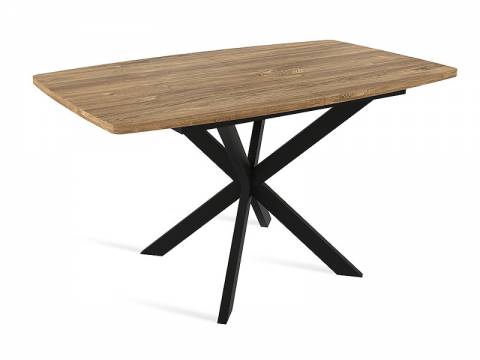 Стол Twist раздвижной Дуб Галифакс Табак/Черный