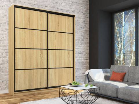 Шкаф-купе Лофт Шк20-47 2000 глубина 470 фасад ЛДСП 3Г