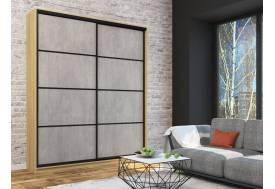 Шкаф-купе Лофт Шк20-47 2000 глубина 470 фасад МДФ бетон 3г