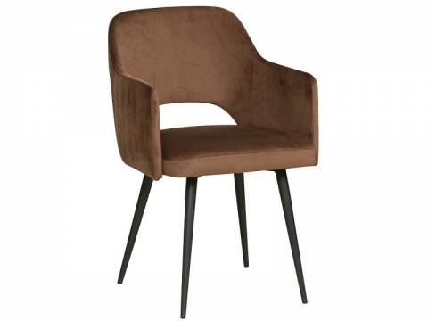 Стул Берта велюр тенерифе шоколад
