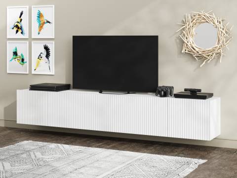 Тумба под ТВ Сканди МДФ белый