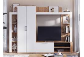 Гостиная Невада Дуб Крафт Золотой/Сноу