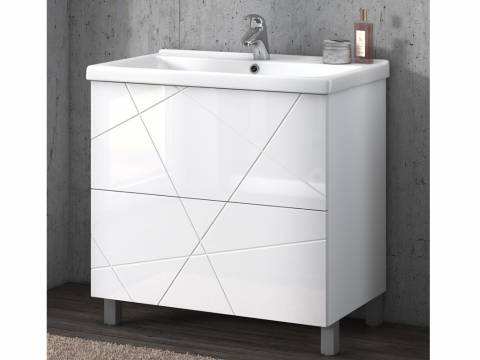 Тумбы Geometry 2-700 Фостер белый