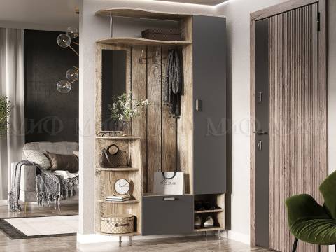 Прихожая Лика-2 Дуб юкон, Графит