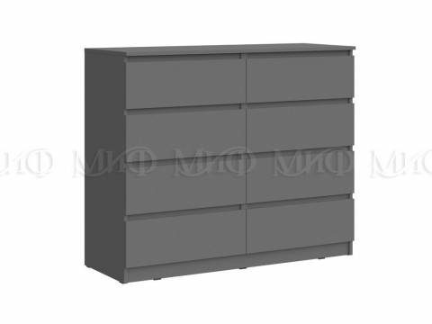 Комод 8 ящиков Челси Графит