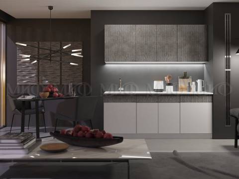 Кухонный гарнитур Оливия 2000 Мрамор глянец