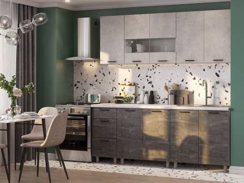 Кухонный гарнитур Модус 2000 ЛДСП без столешницы