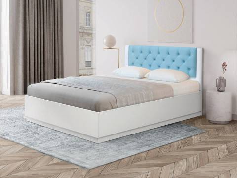 Кровать Венеция 12.2 1600 с ортопедическим основанием велюр 011