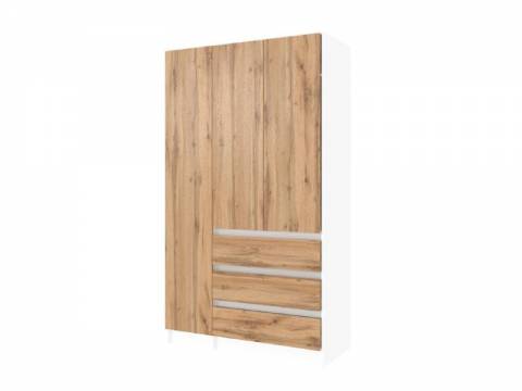 Шкаф Парус трехстворчатый 1200 белый/вотан