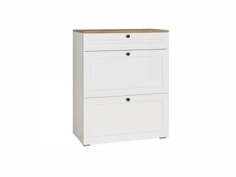 Тумба для обуви 16.121 Остин Белый шагрень