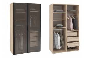 Шкаф Норд ШК-1200 дуб сонома/софт черный