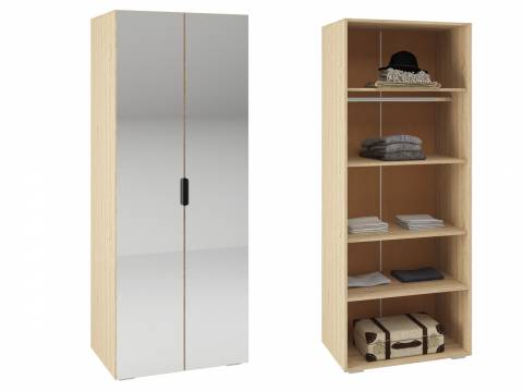 Шкаф Норд ШК-800 2 зеркала дуб сонома