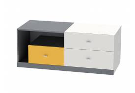 Тумба Клео Т-1 графит, миндаль, солнечный