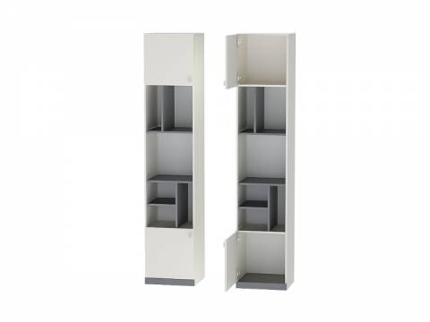 Пенал Клео П-2 графит, миндаль