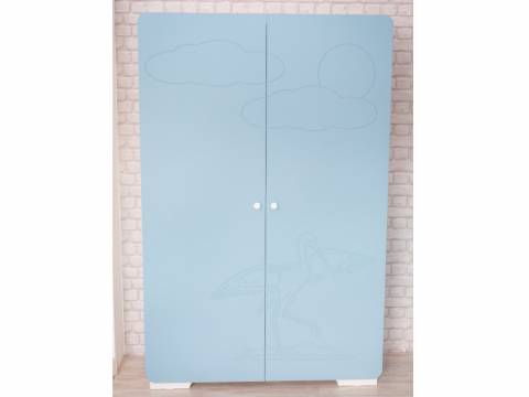 Шкаф детский Облако 1000 голубой