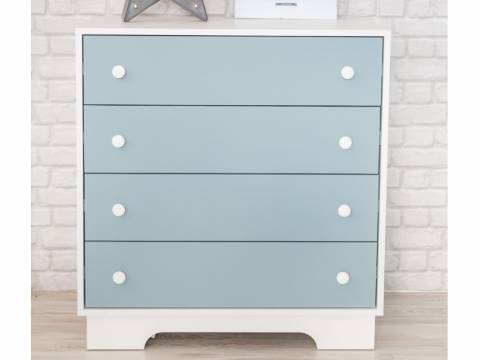Комод 3 ящика Облако голубой