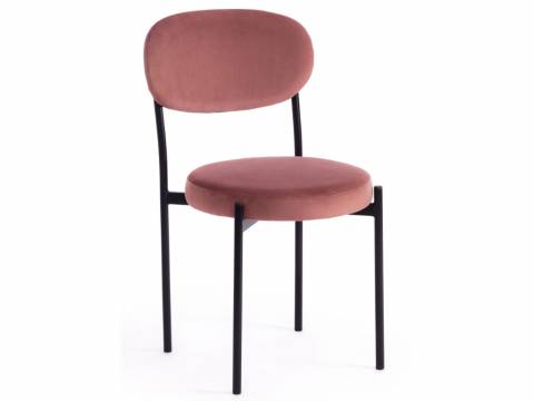 Стул Revo mod. 7033 коралловый barkhat 15/черный