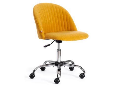 Кресло офисное Melody велюр горчичный
