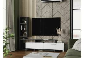 Тумба ТВ Лия графит/белый