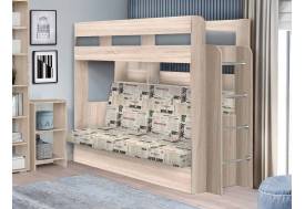 Кровать Дива двухъярусная Дуб сонома