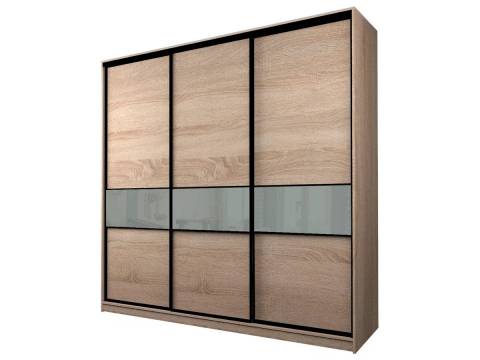 Шкаф-купе Max МШ-25-6-27/2-999 пленка Oracal светло-серая