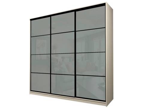 Шкаф-купе Max МШ-27-6-27-222 пленка Oracal светло-серая