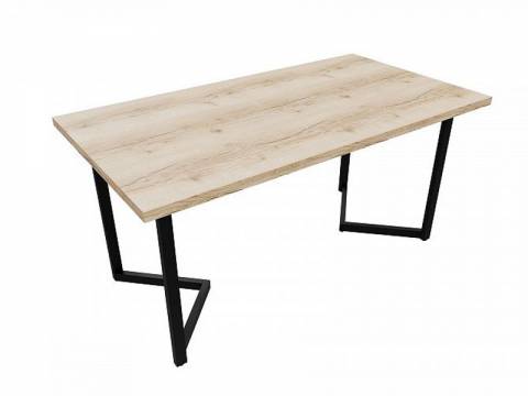 Стол нераздвижной Амато тип 1 ПМ-412.01 дуб делано/черный