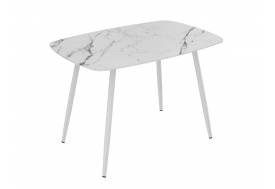 Стол раздвижной Оникс мрамор белый