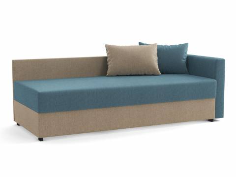 Диван Мальта жаккард тесла деним/жаккард тесла крем