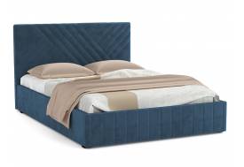 Кровать Гамма 1400 с основанием велюр тенерифе океан