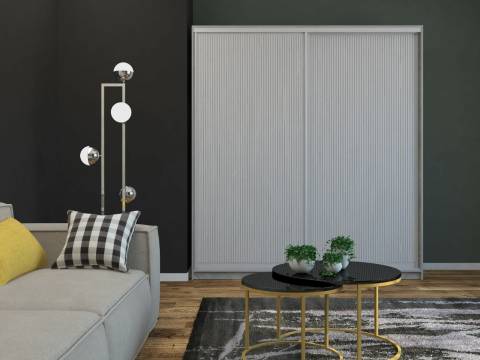 Шкаф-купе Юлия 2400 двери рельефный МДФ