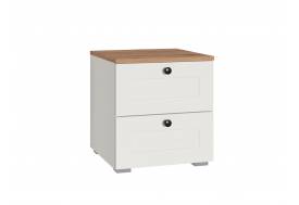 Тумба прикроватная 16.152 Остин Белый шагрень