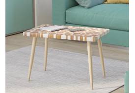 Стол журнальный Микс mini Массив Смола