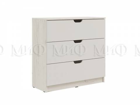 Комод 3 ящика (800) Юниор-4 Шарли Белый