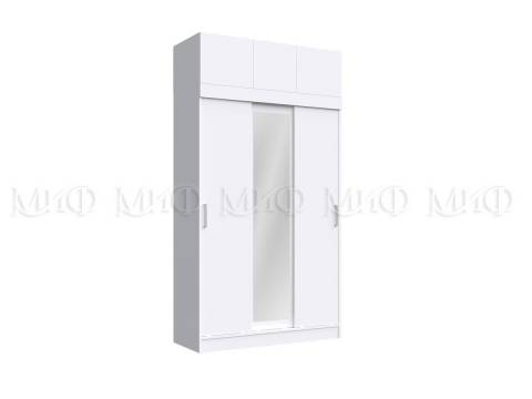 Шкаф с антресолью Бася/Роджина Белый