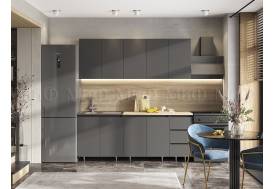 Кухонный гарнитур Челси 2000 мм Графит