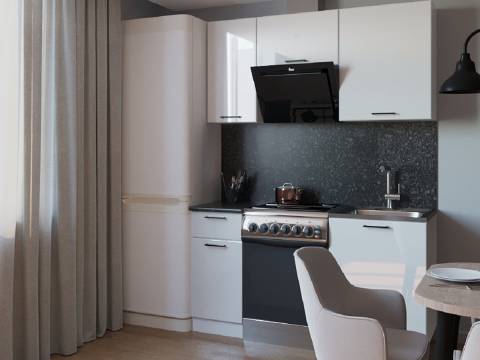 Кухонный гарнитур арт 4 Белый глянец 1600 мм