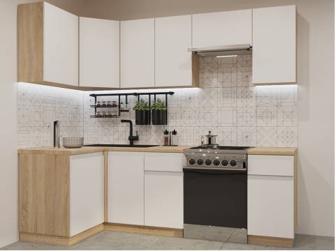 Кухонный гарнитур арт 29 Лайн Тальк 1200х2400 мм