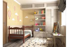 Кровать Алёнка Орех