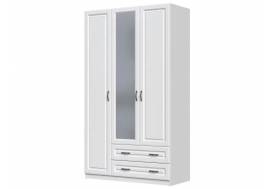 Шкаф ШР-3 с зеркалом Кантри Белый