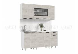 Кухонный гарнитур Рио New 1800 дуб крафт Белый