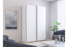 Шкаф-купе Прайм 2-х дверный 1200 два ДСП Белый Снег