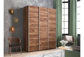 Шкаф-купе Прайм 3-х дверный 1800 три ДСП Крафт табачный