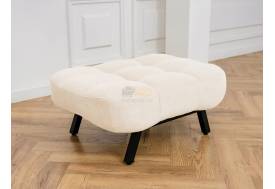 Пуф 1114 ткань Вивальди 01 белый