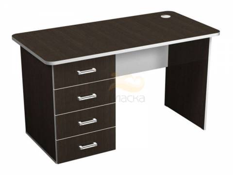 Стол письменный с тумбой правый с кабель каналом ПСт1.16Пр