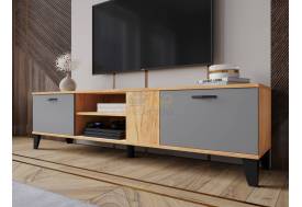 Тумба под ТВ ТВМ-5 крафт золотой/серый графит