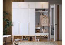 Прихожая Баско комплект К10 белое дерево
