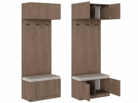 Шкаф с вешалкой и сидушкой ШК-004 Кантри